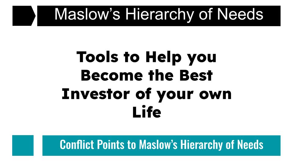 Read more about the article Invest more: Even when you face the challenge of Maslow’s hierarchy of needs