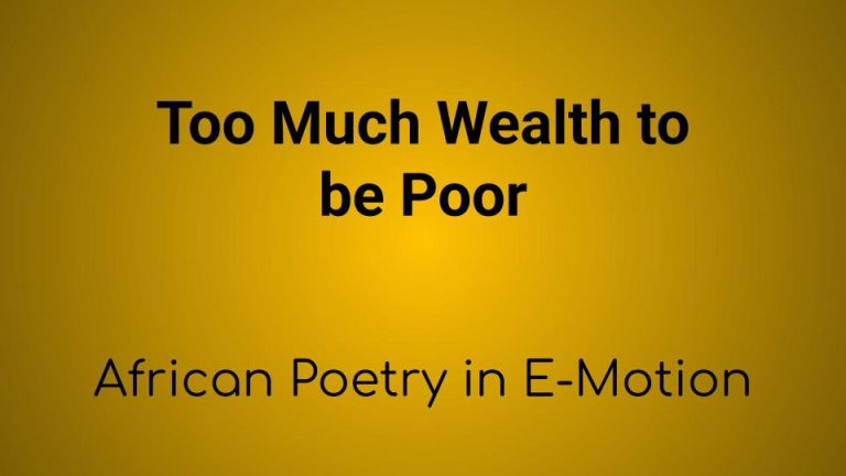 Read more about the article Too Much Wealth to be Poor